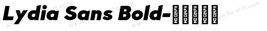 Lydia Sans Bold字体转换